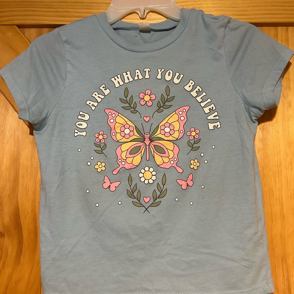 (SOLD) Women’s Blue Butterfly Graphic T-Shirt